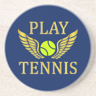 Tennis spielen getränkeuntersetzer