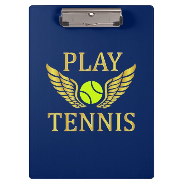 Tennis spielen klemmbrett (Vorderseite)