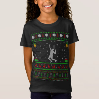Tennis spielen Lover Xmas Ugly Tennis Chris T-Shirt