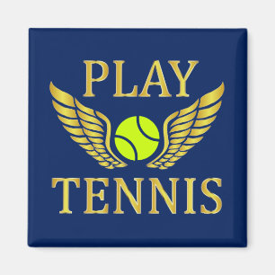 Tennis spielen magnet
