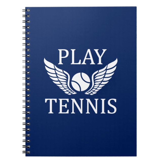 Tennis spielen notizblock (Vorderseite)