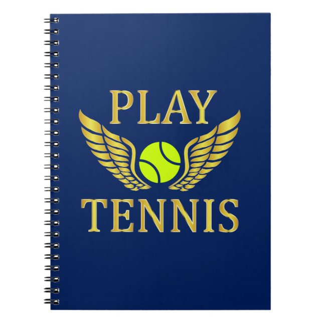 Tennis spielen notizblock (Vorderseite)