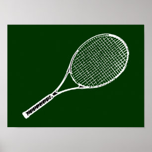 Tennis spielen poster