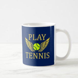 Tennis spielen tasse