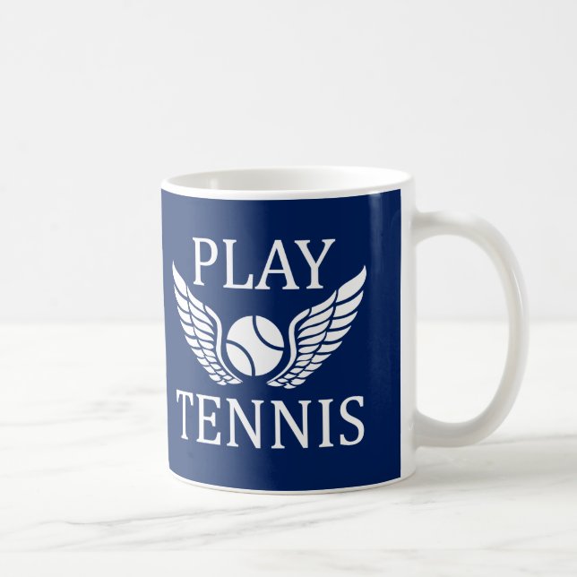 Tennis spielen tasse (Rechts)