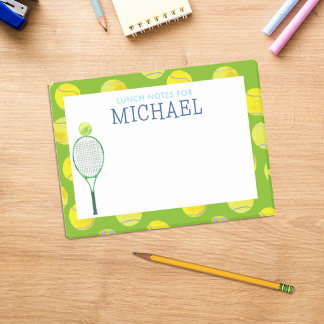 Tennis Sport Jungen Individuelle Lunchbox  Post-it Klebezettel