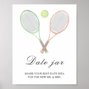Tennis Sport Junggesellinnenabschied - Date Night Poster
