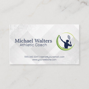 Tennis-Sport-Logo   Athletic Coach Visitenkarte