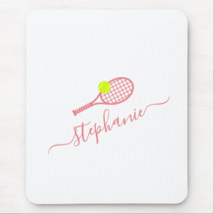 Tennis Sport Monogram Name Personalized Mousepad