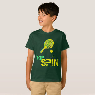 Tennis Sport Pop Kunst, Grün & Gelb Racket & Ball T-Shirt
