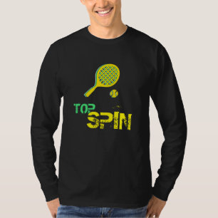 Tennis Sport Pop Kunst, Grün & Gelb Racket & Ball T-Shirt