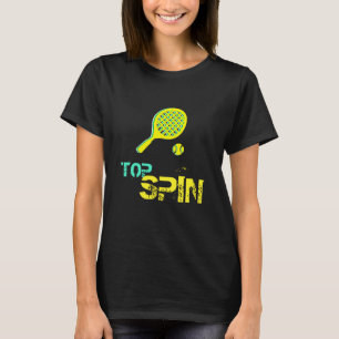 Tennis Sport Pop Kunst, Grün & Gelb Racket & Ball T-Shirt