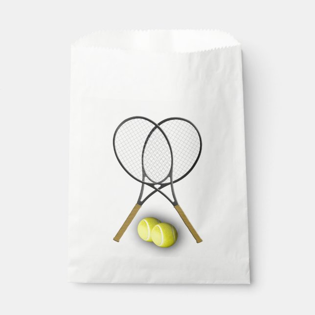 Tennis Sport Thema Geschenktütchen (Vorderseite)