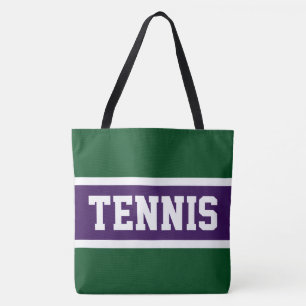 TENNIS Sportlich Lila Grün Weiß Sportlich Streifen