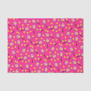 Tennis Sports Geburtstagsparty Pink Seidenpapier