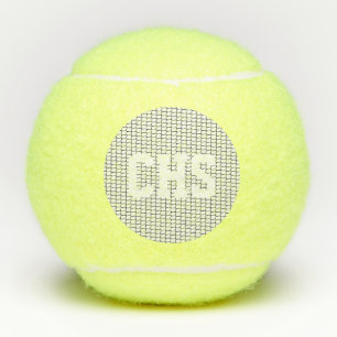Tennis Sports Net School INITIALS Liebe Spielspass Tennisbälle