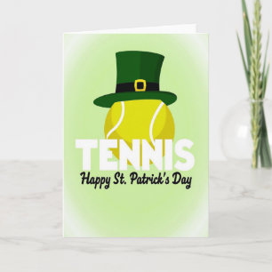 Tennis St. Patrick's Day Karte