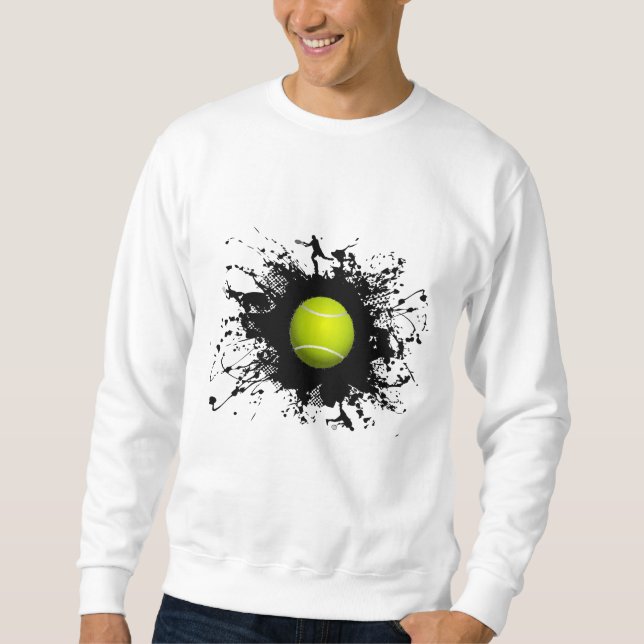 Tennis-städtische Art Sweatshirt (Vorderseite)