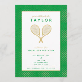 Tennis Star Party Einladung