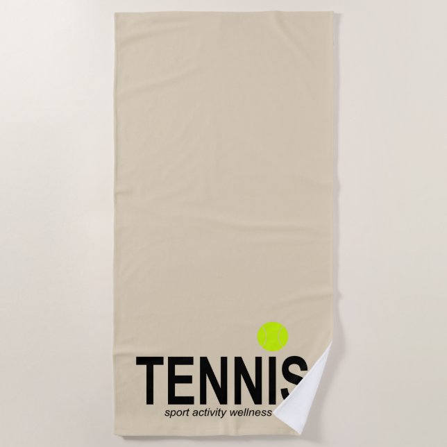 Tennis Strandtuch (Vorderseite)