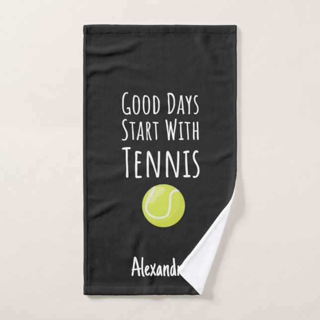 Tennis Sweat Towel Gifts For Players Lovers Cute Handtuch (Handtuch)