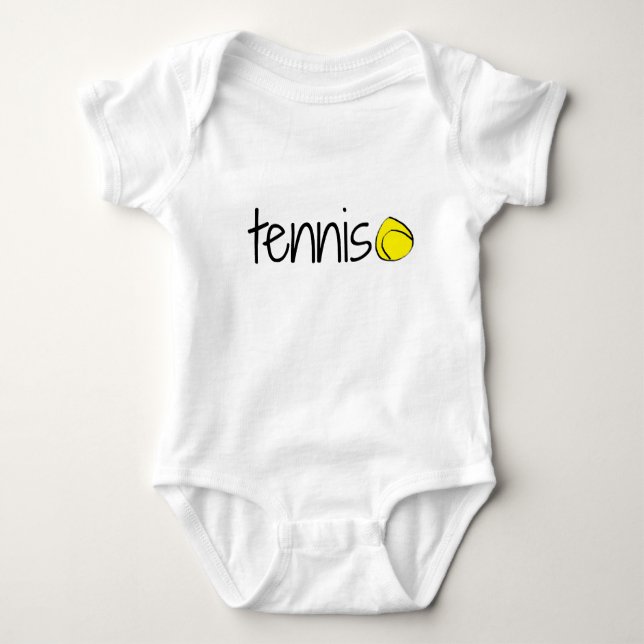 Tennis-T-Shirt für Babys Baby Strampler (Vorderseite)