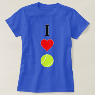 Tennis-T - Shirt I der Frauen der Liebe-(Herz)