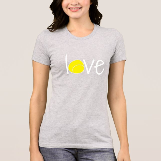 Tennis-T - Shirt "Liebe" (Vorderseite)