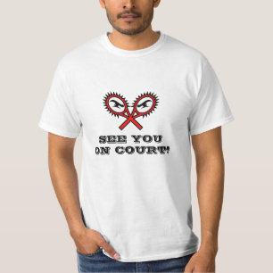Tennis T-Shirt mit Humor Bis bald auf dem Platz!