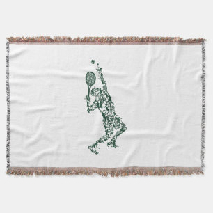 Tennis T Shirt - Spielerposition Balls Racket in Decke