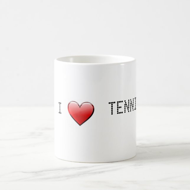 Tennis-Tasse der Liebe I Kaffeetasse (Mittel)
