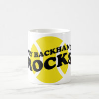 Tennis-Tasse mit lustigem Slogan-Sprichwort
