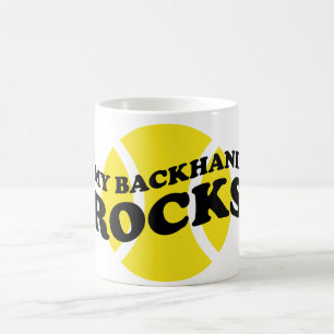 Tennis-Tasse mit lustigem Slogan-Sprichwort Tasse