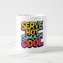 Tennis-Tasse serviert Hot Smash Cool Jumbo-Tasse