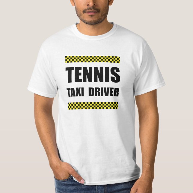 Tennis-Taxi-Fahrer T-Shirt (Vorderseite)