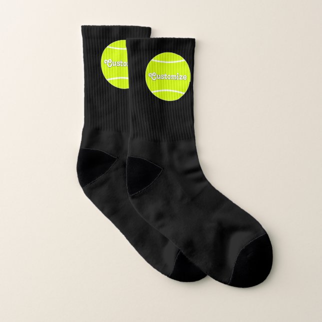 Tennis Teamname oder Text Anpassbare Sportarten Socken (Paar)