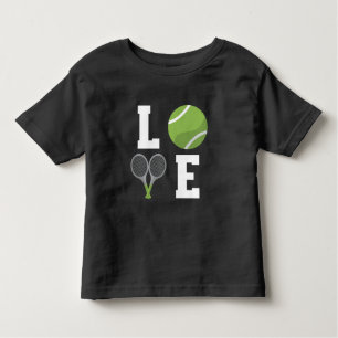 Tennis-Tennis-Ball und Rackets Kleinkind T-shirt