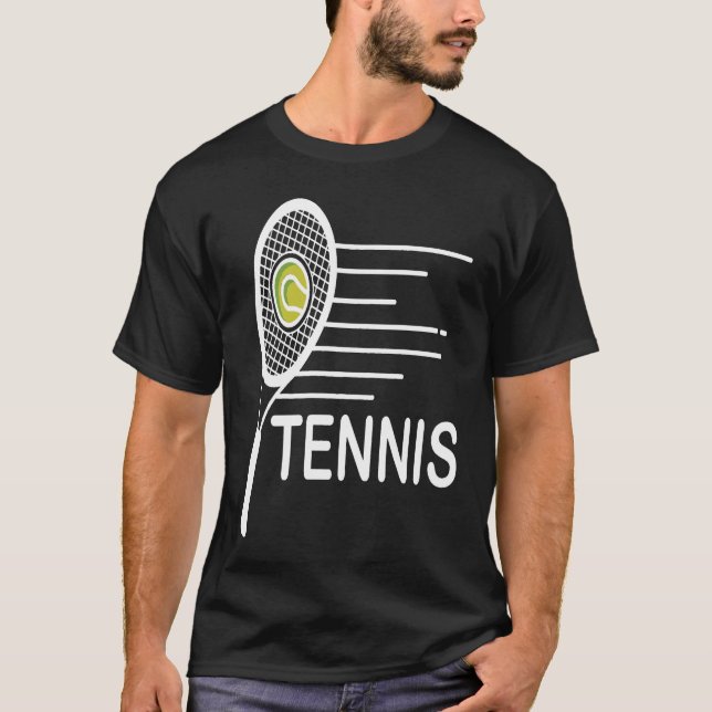 Tennis - Tennis Design Liebhaber T-Shirt (Vorderseite)
