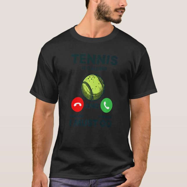 Tennis Tennis Racket Tennis Ball Tennis Court Tenn T-Shirt (Vorderseite)