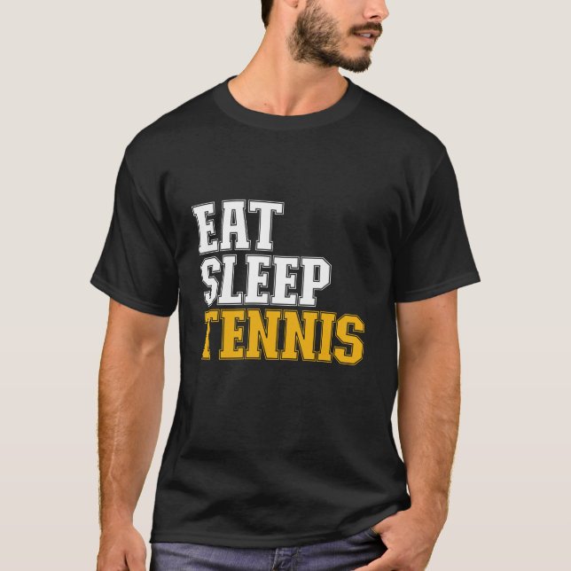 Tennis-Tennisplatz für Sleep T-Shirt (Vorderseite)