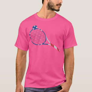 Tennis-Tennistrainer der US-Flagge T-Shirt