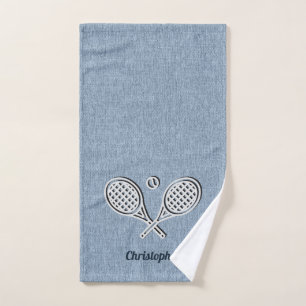 Tennis Thema Mit Monogramm Name Tennis Ball Handtuch