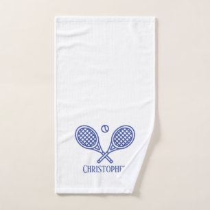 Tennis Thema Mit Monogramm Name Tennis Ball Handtuch