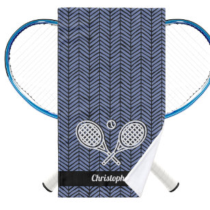 Tennis Thema Mit Monogramm Name Tennis Ball Handtuch