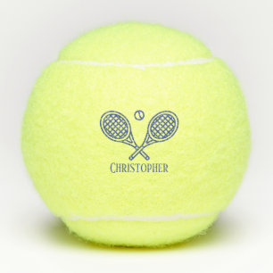 Tennis Thema Mit Monogramm Name Tennis Balls Tennisbälle