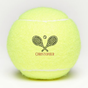 Tennis Thema Mit Monogramm Name Tennis Balls Tennisbälle