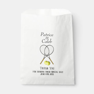 Tennis Thema Vielen Dank Geschenktütchen