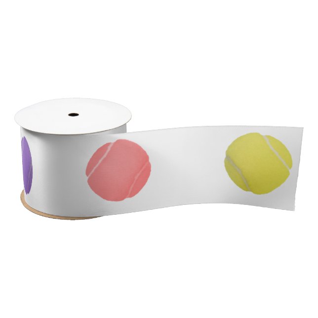 Tennis Themed Party Satin Ribbon Satinband (Spule)