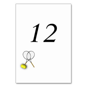 Tennis Themenplätze Tischnummer