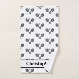 Tennis Themenwelt Mit Monogramm Name Tennis Racing Handtuch